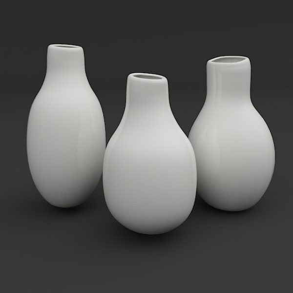 White vase 3d model