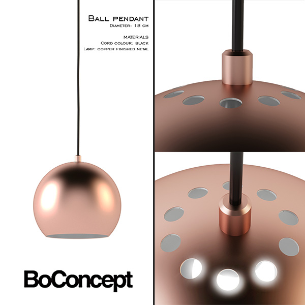 Boconcept Ball Pendant 3d Model