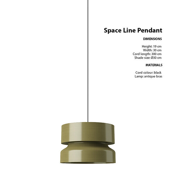 Space Line Pendant 3d Model